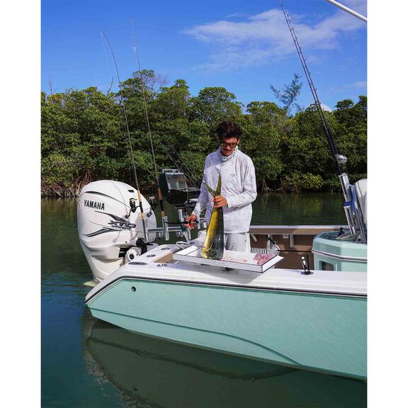 Angler 32" x 14"  Bait/Fillet Table with Levelock Rodholder Mount image number 10
